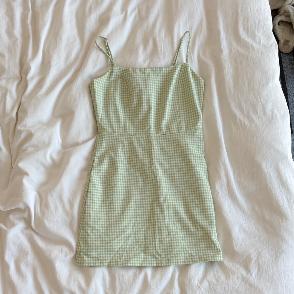 Wilfred Light Green Spaghetti Strap Mini Dress